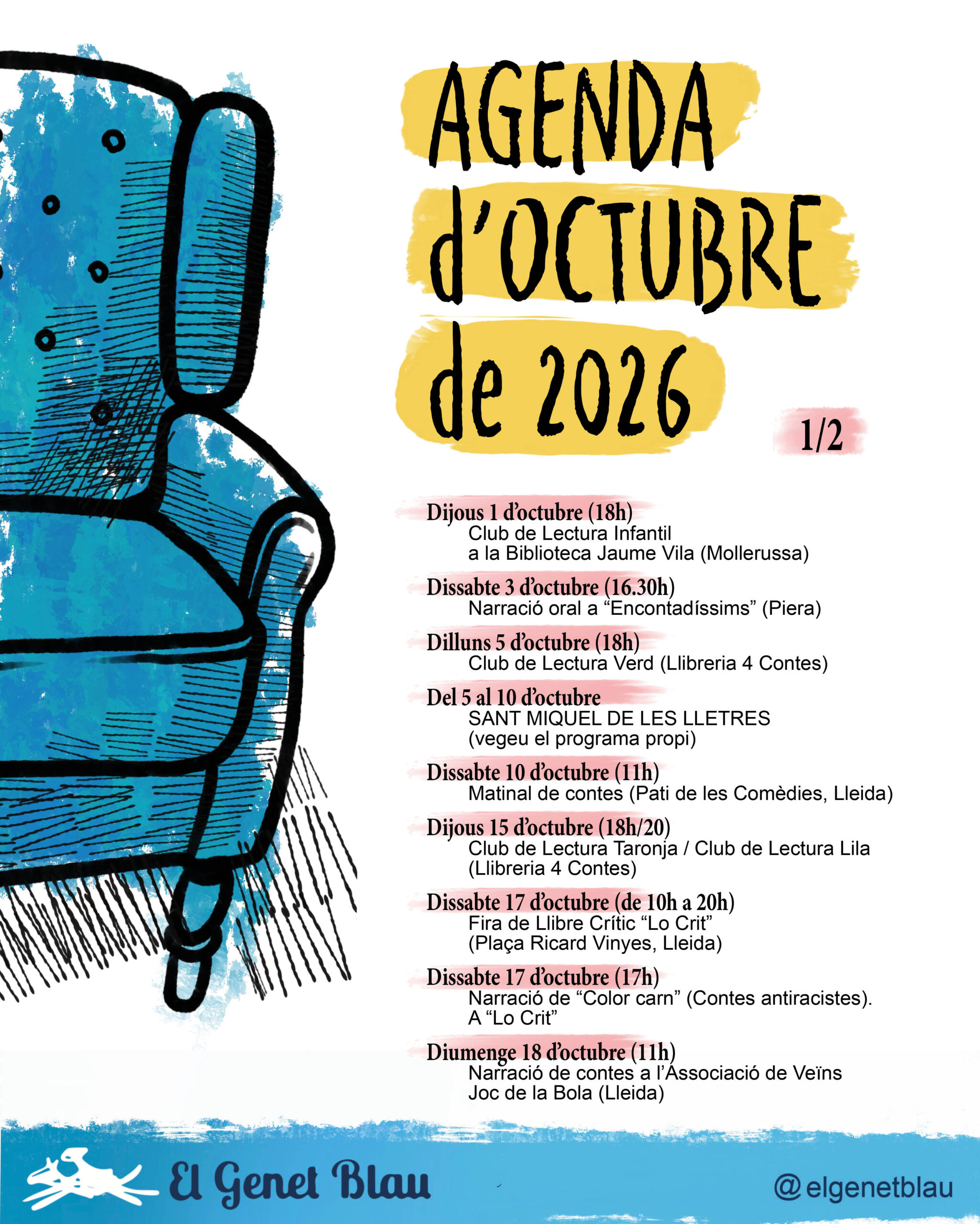 Agenda d'octubre